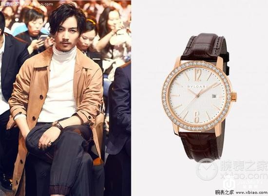 陈伟霆佩戴香奈儿J12系列腕表