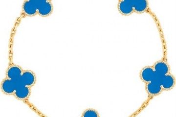 梵克雅宝首度采用蓝玛瑙打造幸运草 十分唯美浪漫