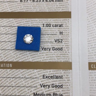 亿锦珠宝1克拉H色VS2 VG EX VG