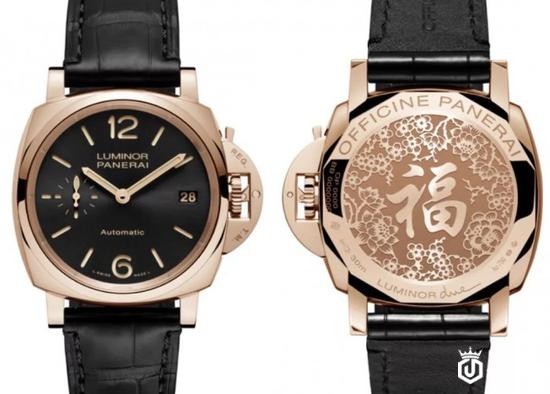 38毫米玫瑰金福表