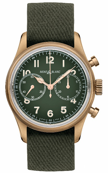 万宝龙全新1858系列腕表：卡其绿色回归自然