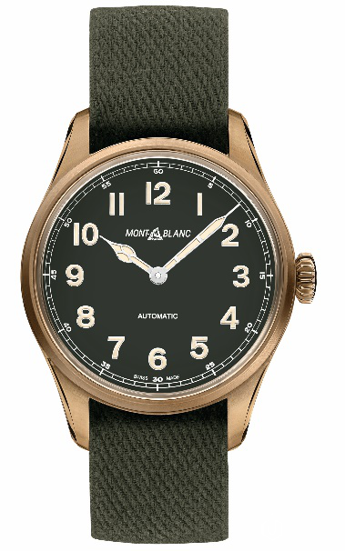 万宝龙全新1858系列腕表：卡其绿色回归自然