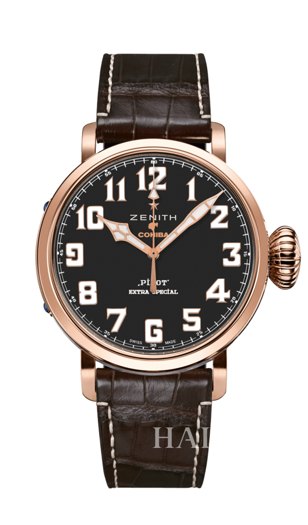 真力时 (Zenith) 飞行员系列 Type 20 Cohiba 马杜罗5号玫瑰金特别版腕表