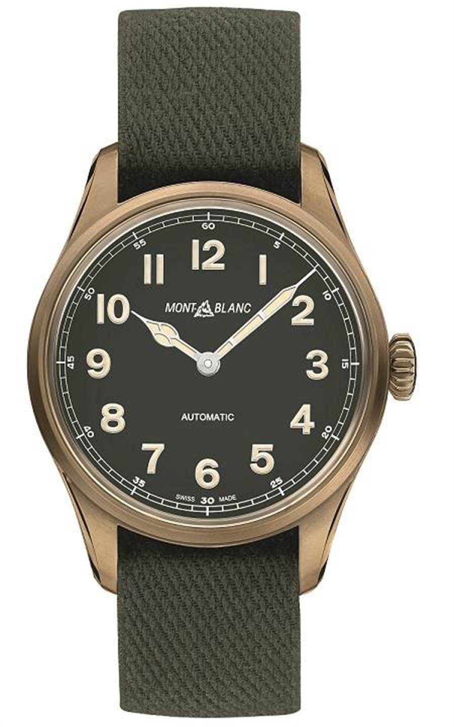 万宝龙1858系列自动腕表，10万1000元。（Montblanc提供）