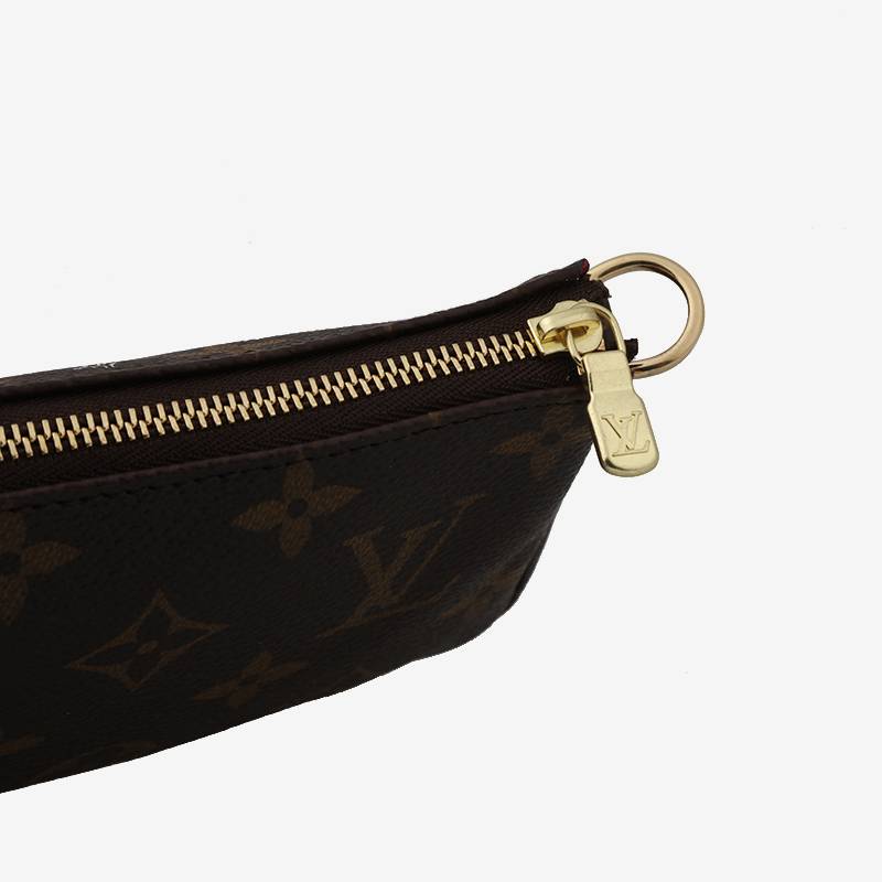 路易威登老花帆布女士手拎零钱包 麻将包图3