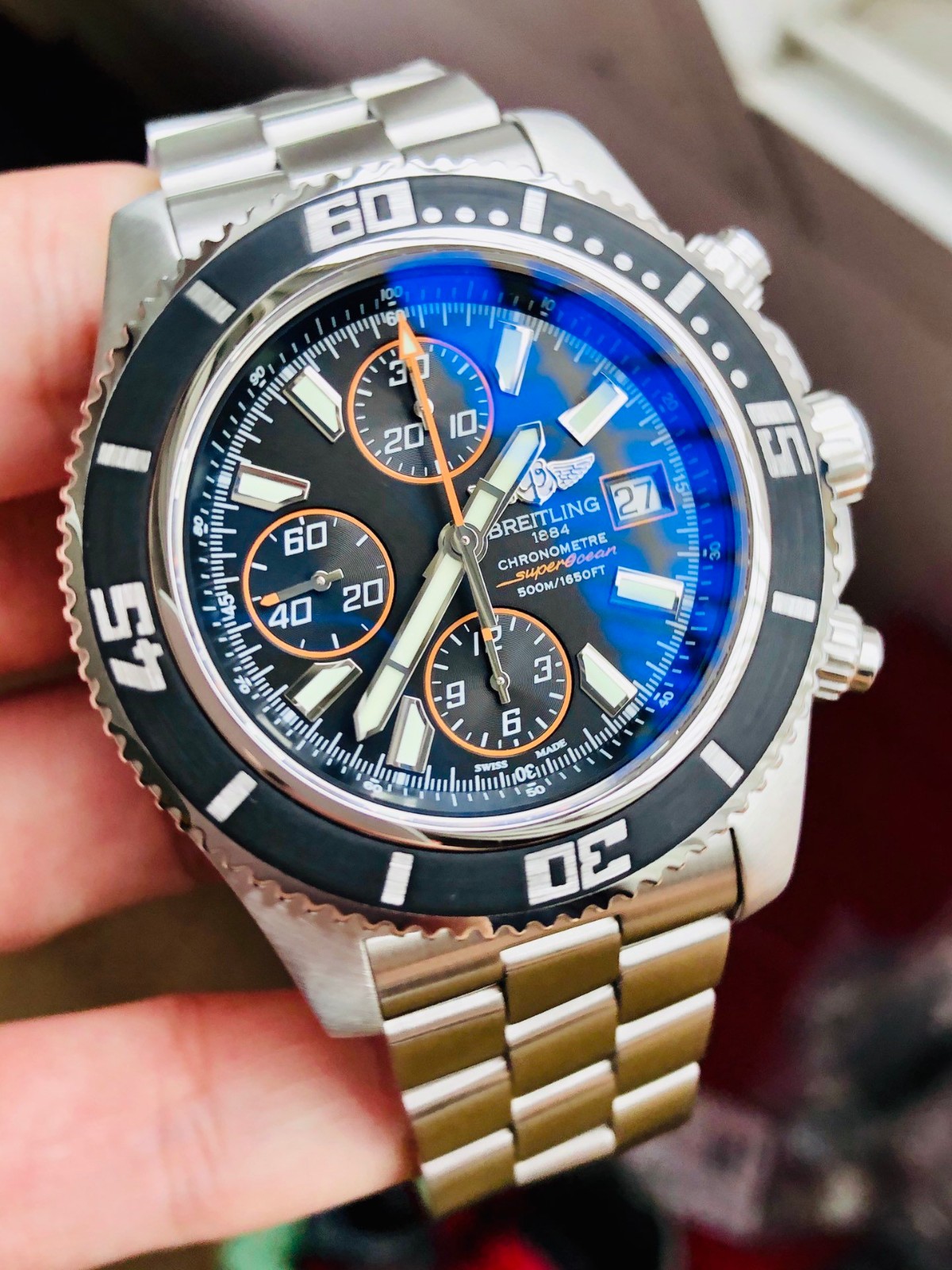 百年灵超级海洋系列男士机械手表图4