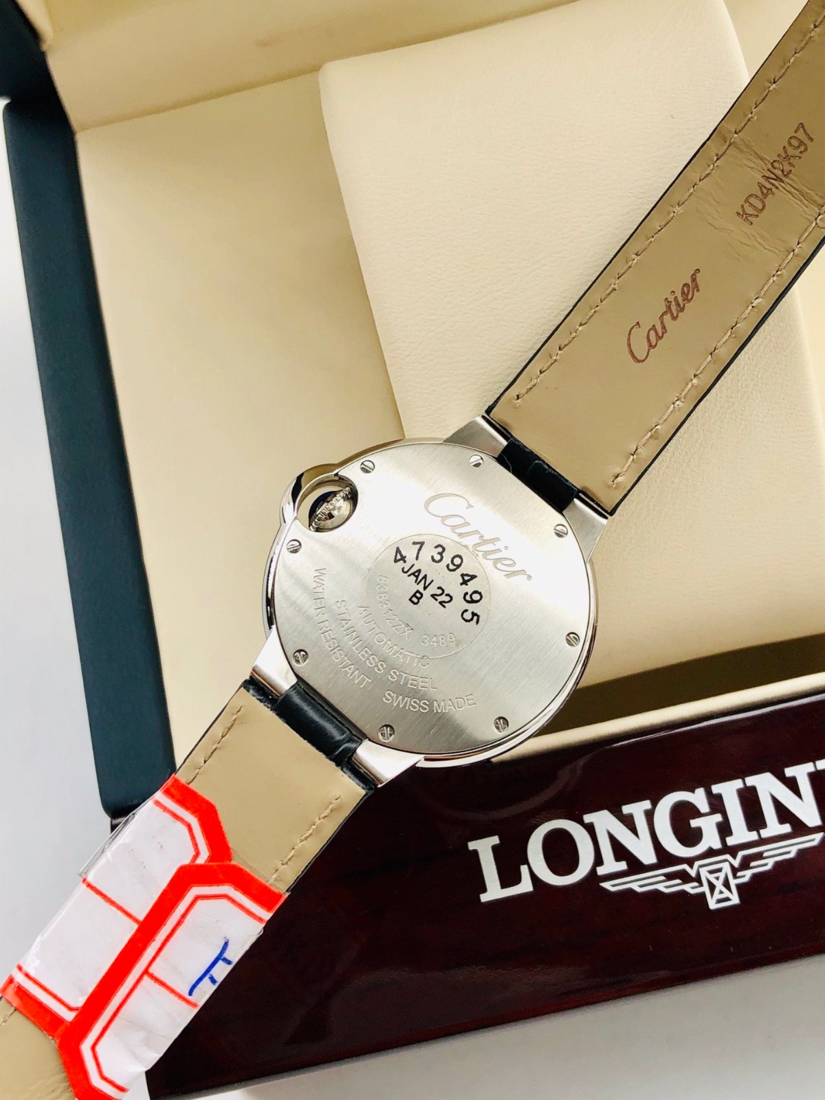 18K金卡地亚蓝气球机械女表图6