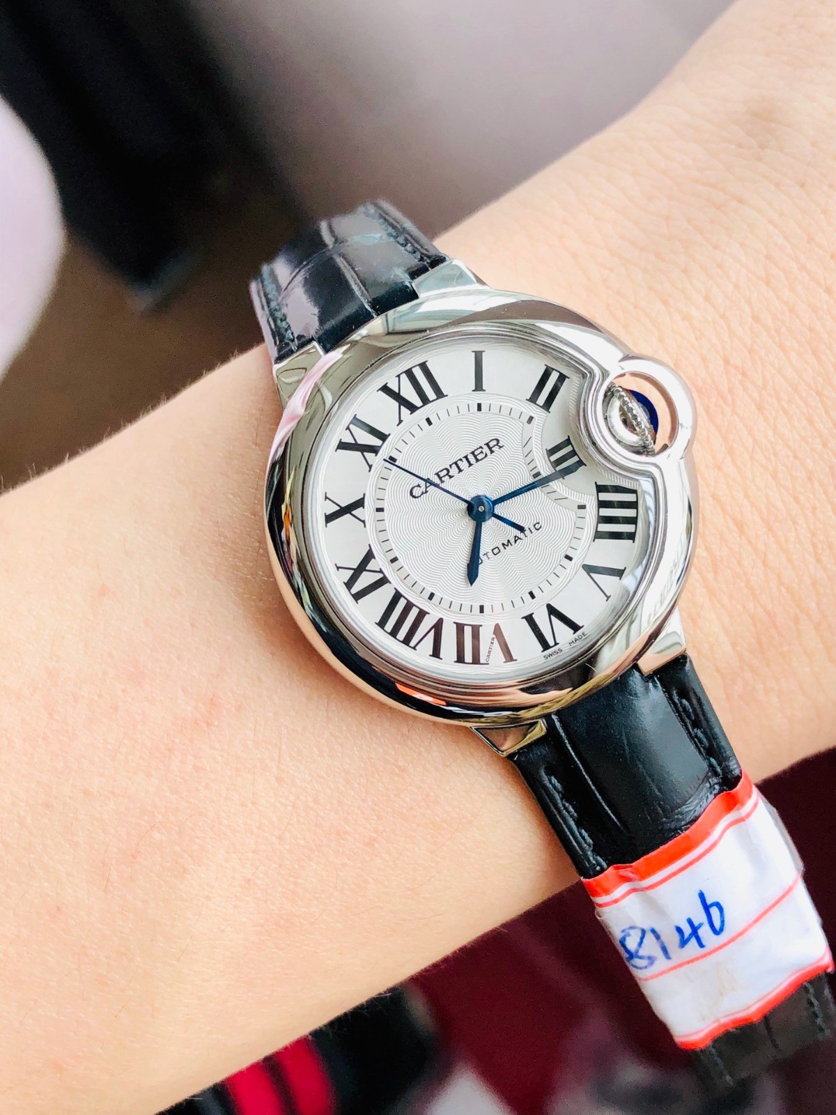 18K金卡地亚蓝气球机械女表图8