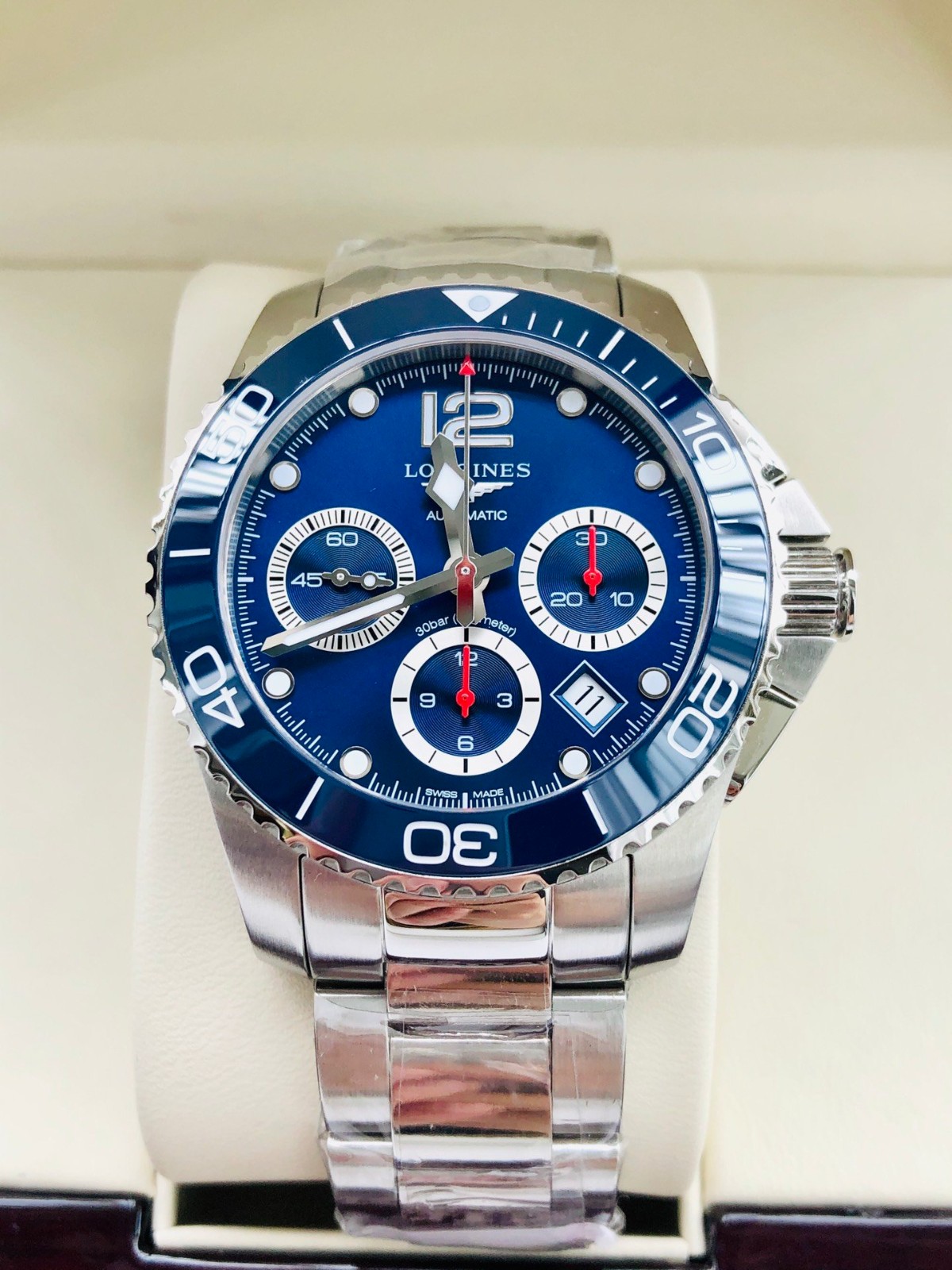 浪琴康卡斯计时男士机械手表图2