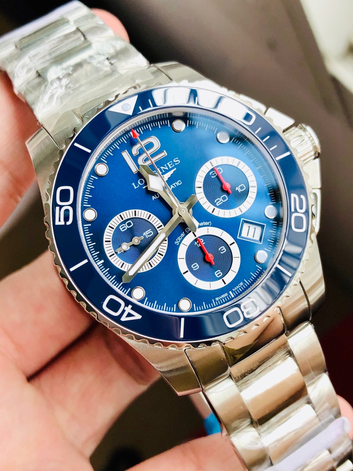 浪琴康卡斯计时男士机械手表图5