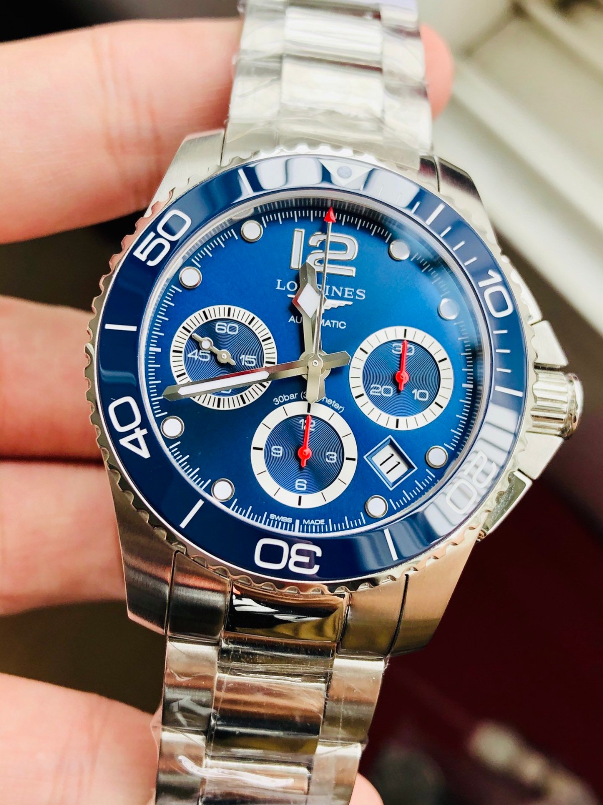 浪琴康卡斯计时男士机械手表图6