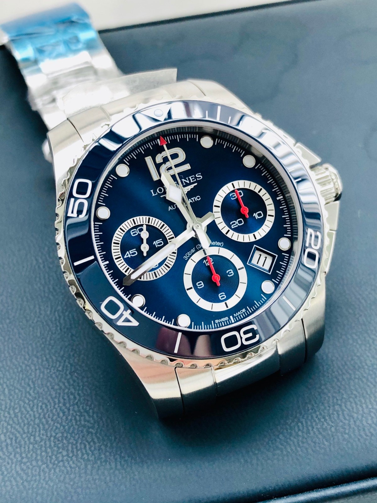 浪琴康卡斯计时男士机械手表图7