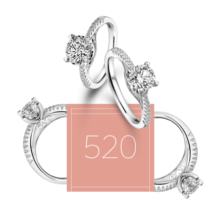 六福珠宝Love Forever爱恒久系列18K金情侣挂坠/串饰及礼盒套装