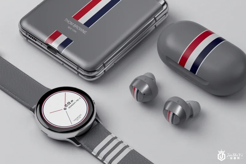 thom browne经典条纹上身三星galaxy z flip时尚跨界 thom browne经典条纹上身三星galaxy z flip时尚跨界