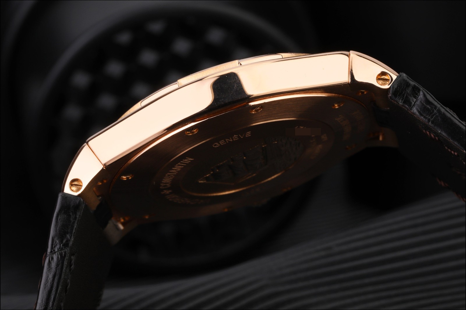 九九新江诗丹顿纵横四海系列18K玫瑰金自动机械男表图4