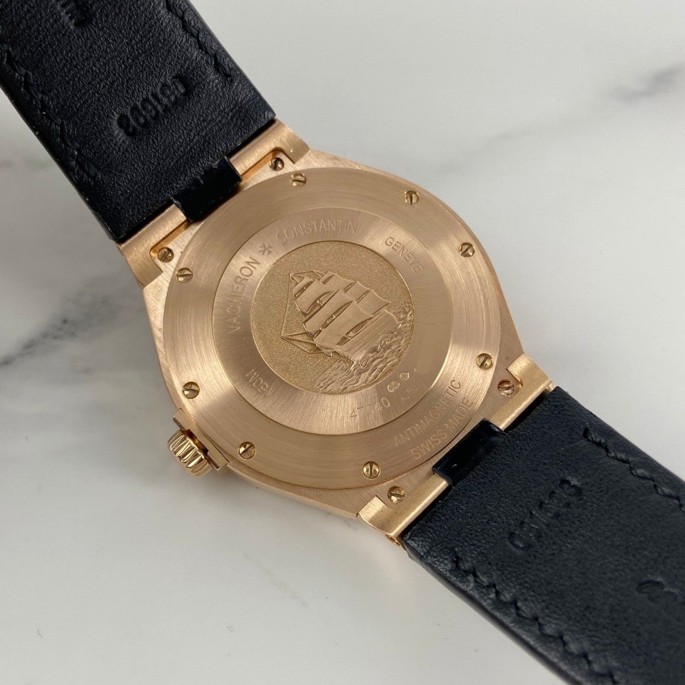 九九新江诗丹顿纵横四海系列18K玫瑰金自动机械男表图7