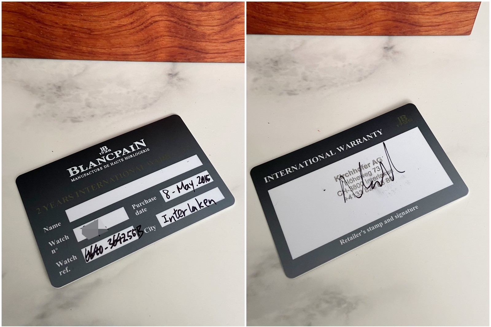 九九新宝珀经典系列18K玫瑰金自动机械男表图6