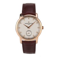 九九新江诗丹顿传承系列18K玫瑰金手动机械男表