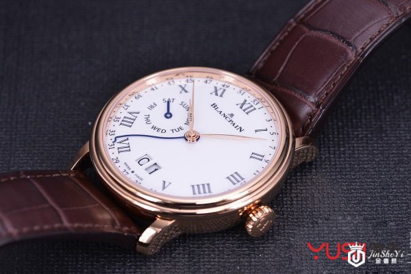 宝珀经典周历复杂星期双窗大日历手表回收