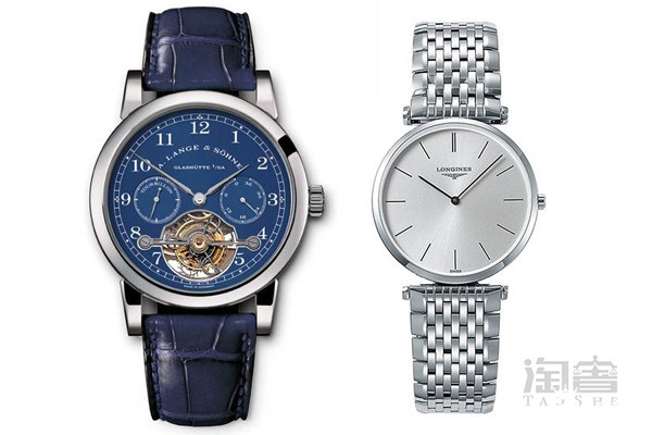 机械手表和石英手表对比图