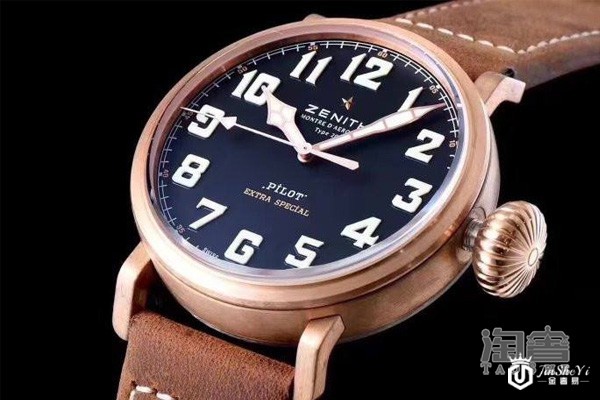 真力时青铜大飞手表整体图