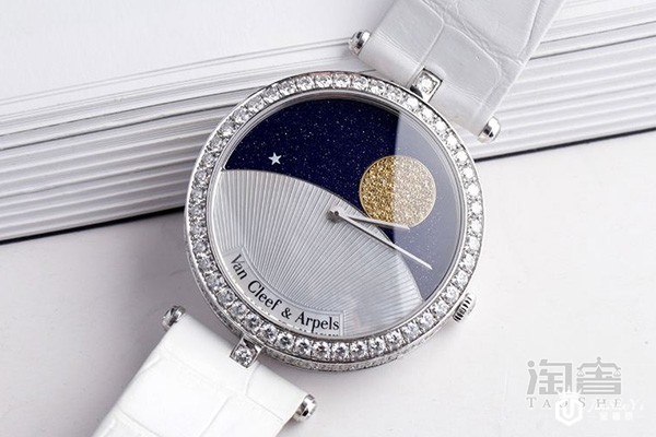 梵克雅宝日月星辰白色表带款