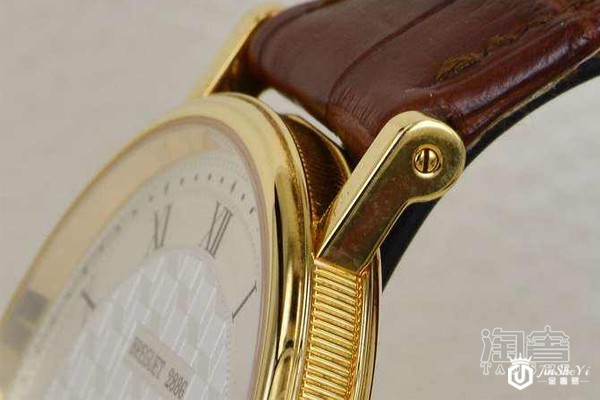 宝玑机械手表表壳表带连接处