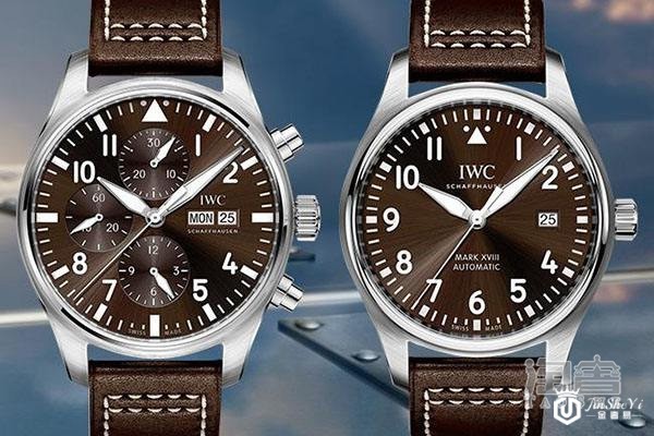 万国普通计时手表和3表盘计时手表