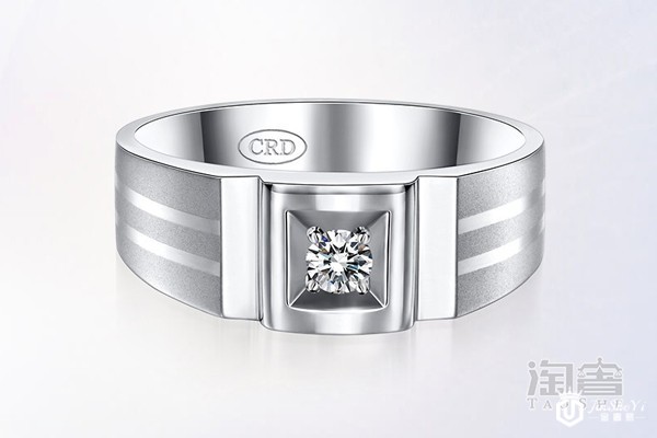 克徕帝智者系列镶钻戒指