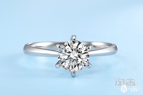 克徕帝传承系列六爪钻戒