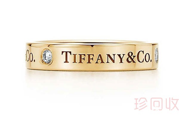 蒂芙尼logo刻印情侣款对戒效果图