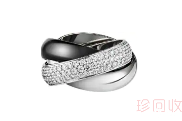 卡地亚TRINITY精密陶瓷钻戒