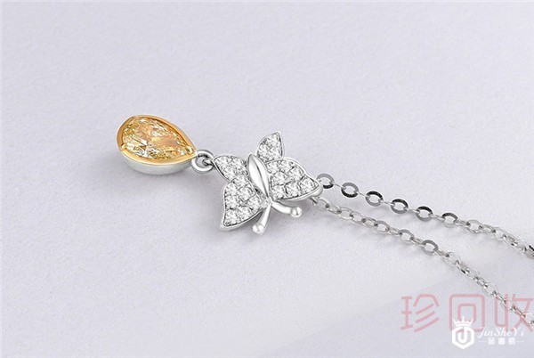 成色只有7成新的钻石铂金项链能回收吗