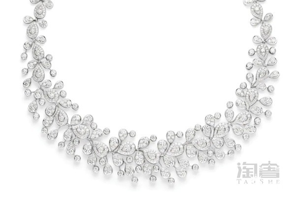 尚美巴黎鹭羽冠冕主题项链