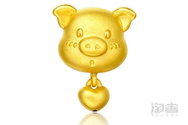 周大福生肖猪黄金吊坠 周大福生肖猪黄金吊坠