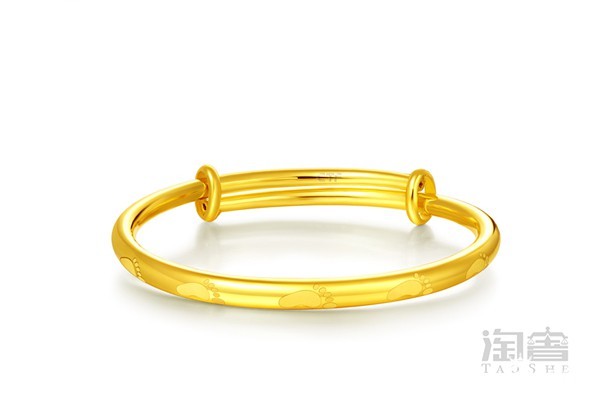 周大福儿童足迹黄金手镯