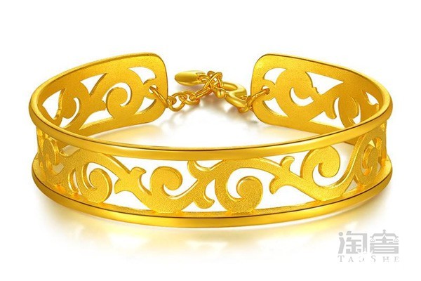 镂空款黄金手镯 镂空款黄金手镯