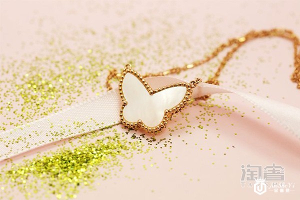 真假梵克雅宝项链细节