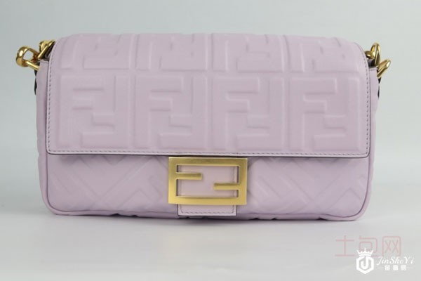 芬迪香芋紫法棍包包实拍