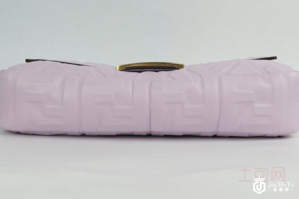 芬迪香芋紫法棍包包底部实拍