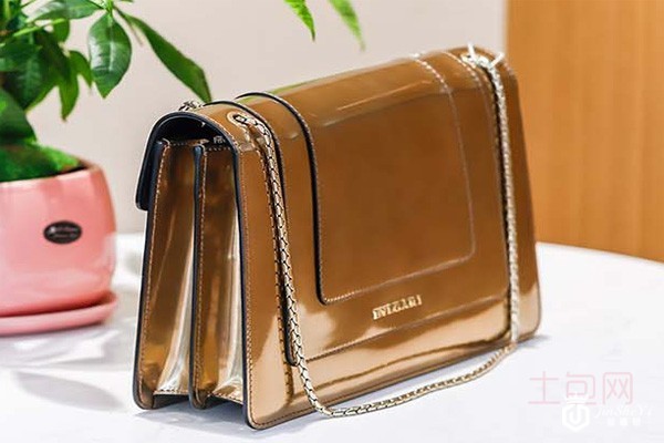 二手95新宝格丽古铜色包包实拍图