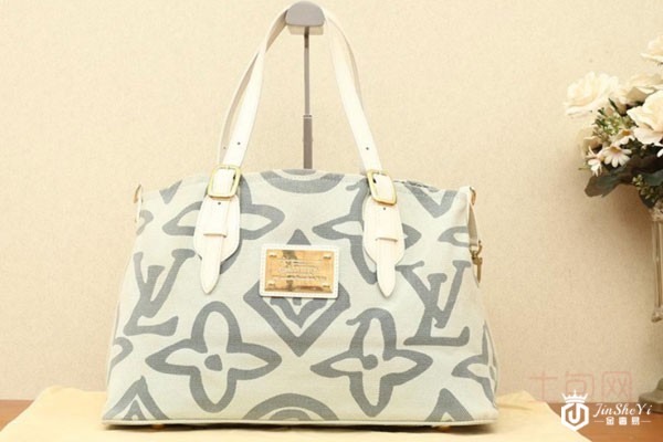 路易威登大溪地系列帆布手提包实拍
