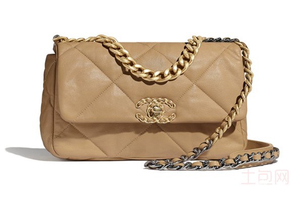 香奈儿方胖子棕色单肩包展示图