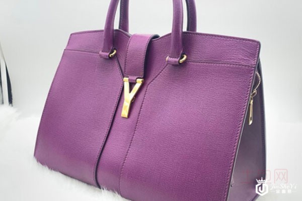 圣罗兰深紫色牛皮Y扣通勤包实拍 圣罗兰深紫色牛皮Y扣通勤包实拍