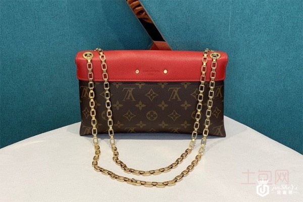 二手95新LV路易威老花拼皮女包背面实拍图 二手95新LV路易威老花拼皮女包背面实拍图