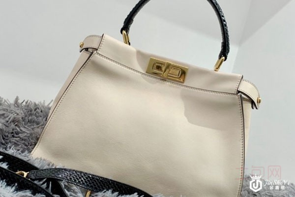 芬迪peekaboo恶魔眼牛皮包包实拍