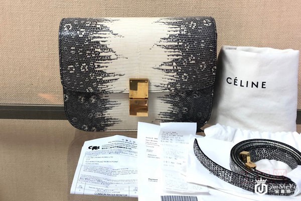 赛琳喜马拉雅鳄鱼皮豆腐包及附件展示