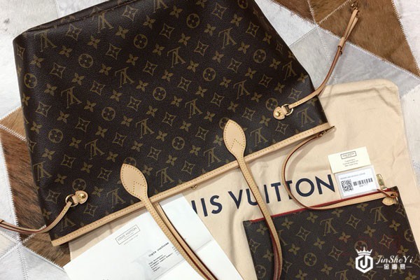 LV neverfull老花子母包外观展示