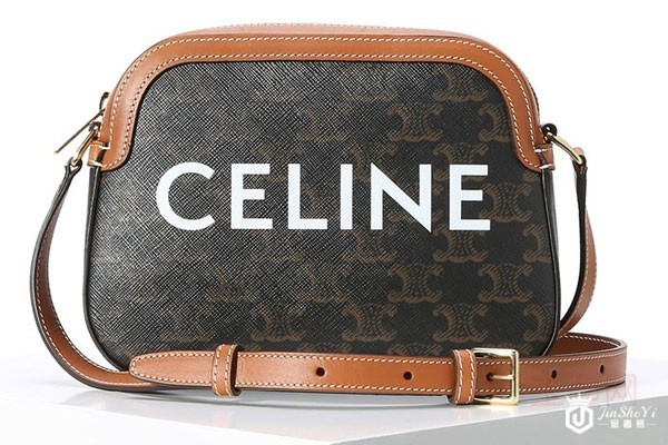 二手赛琳TRIOMPHE帆布老花贝壳包包