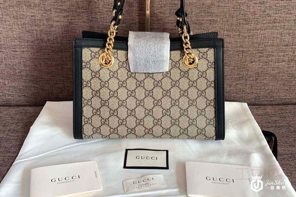 古驰黑边小号padlock包包